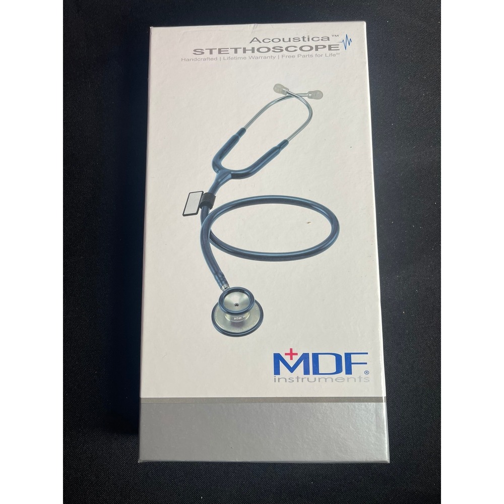 MDF Instruments Acoustica Deluxe Lightweight Dual Head Stethoscope Purple NEW